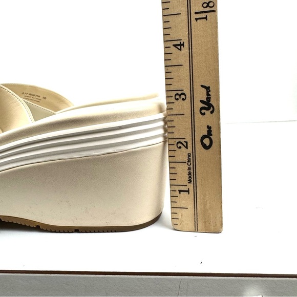 Cole Haan Women's 9 Briella Grand Os Wedge Sandals Ivory Slide On Comfort Shoes - Picture 8 of 8